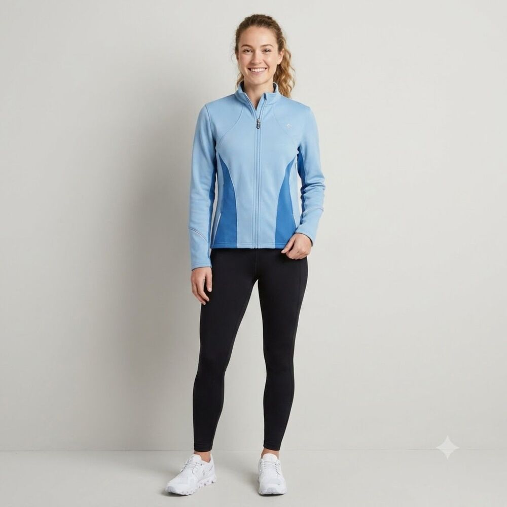 Pearl Izumi Blue Full Zip Front Cycling Jacket Medium Active Athletic Biking